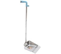 PRETYZOOM Pelle À Poussière Verticale En Acier Inoxydable Poêle À Poussière Intérieure Et Extérieure Avec Long Manche Pour Et Le Bureau À Domicile
