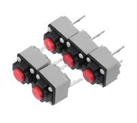 PRETYZOOM Petits Interrupteurs Silencieux en Cuivre Argenté 6x6x7,3 Mm Lot de 5 Haute Sensibilité pour Électronique et Bureaux Calmes