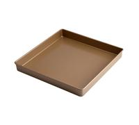 PRETYZOOM Plaque de Cuisson Carrée 11 Pouces en Acier Carbone Antiadhésive, Bords Renforcés Lisses, Résistante la Chaleur pour Pâtisseries et Brownies Four
