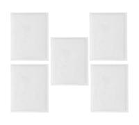 PRETYZOOM Porte-cartes utiles transparent en PVC, 5 pochettes adhésives avec grande ouverture, pour usage en logistique et rangement de cartes