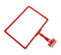 PRETYZOOM Porte-étiquettes Magnétique Rouge en Abs Résistant pour Affichage Clair et Classification en Magasin, pour Rayons et Entrepôts