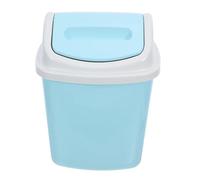 PRETYZOOM Poubelle Rectangulaire Étroite 2,3l en Plastique avec Couvercle à Bascule, Design Compact Gain de Place pour Espaces D’angle, Réduit les Odeurs et Empêche les Miettes