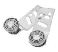 PRETYZOOM Poulie de Porte Coulissante Mécanisme à Roulement à Billes en Acier Inoxydable avec Axe de 23mm pour Haute Capacité de Charge, Guide Robuste pour Portes de Placard