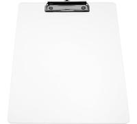 PRETYZOOM Presse-papiers en Acrylique Transparent A4 Portable et Résistant, Planchette Pince pour Bureau ou Restaurant, pour Organiser Documents et Écriture