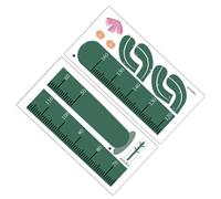 PRETYZOOM Règle Murale à Hauteur D'garçon et Filles en Pvc Autocollante et Amovible Forme Cactus Vert Décoration Adorable pour Chambre D'garçon et Filles DIY