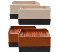 PRETYZOOM Rehausseurs de Pieds de Table en Plastique et Caoutchouc Souple 4pcs pour Meubles Robustes, Augmentation de Hauteur et Résistance à l'usure, pour Canapés et Lave-Linge