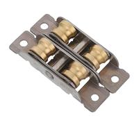 PRETYZOOM Roulettes Métalliques pour Fenêtre en Acier Inoxydable, Lot de 2 Pièces Poulie à Double Rouleau pour Portes Coulissantes, Solution Facile pour Bricolage