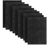 PRETYZOOM Rubans Adhésifs Auto-agrippants Noirs pour Moquette D'hôtel, Adhérence Forte, Faciles à Nettoyer, Nylon et Polyester, Fixation Murale Temporaire, Pack de 12 Paires