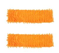PRETYZOOM Serpillière de Remplacement en Chenille Douce Absorbante pour Balai Plat, Lot de 2 Pièces, Design Coloré, pour Nettoyage Maison et Fenêtres