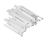 PRETYZOOM Set de 30 Tubes en Aluminium Argentés pour Carillon Éolien Extérieur Installation Facile, Tonalité Musicale pour Décoration de Patio