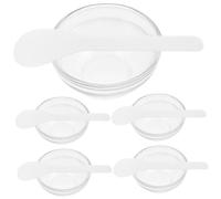 PRETYZOOM Set de 5 Bols en Verre pour Masque Facial, Bol Mélangeur Cosmétique Facile à Nettoyer Toucher Confortable, pour Spa et Soins du Visage