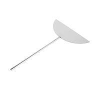 PRETYZOOM Spatule à Crêpes en Acier Inoxydable Argenté Bord Incurvé et Design sans Couture pour Cuisson Professionnelle et Raclage Extra Large