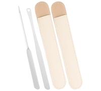 PRETYZOOM Spatule de Maquillage Outil Mélangeur Professionnel en Acier Inoxydable pour Manche Long pour Fond de Teint et Crème Visage pour Salons de Beauté et Nail Art