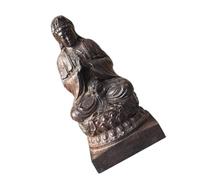 PRETYZOOM Statue de Bouddha Quan Yin en Bois d'aigle Finement Sculptée, Décoration de Maison Antique en Ton Café, Figurine pour Décoration de Table