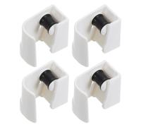 PRETYZOOM Support Mural pour Balais et Serpillières 4pcs en Abs Antidérapant Adhésif, Porte-balais Solide et Gain de Place Cuisine et Buanderie