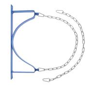 PRETYZOOM Support Mural pour Bouteille de Gaz Acier Haute Résistance avec Chaîne de Sécurité et Vis, Porte-bouteille de Gaz Compatible Oxygène et Acétylène, Rangement Industriel Sécurisé