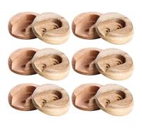 PRETYZOOM Supports de Tringle en Bois Fixation Solide et Résistante pour Penderie 6 Paires pour Évite la Déformation Chute et Dressing Rangement