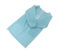 PRETYZOOM Tablier Bleu en Polyester Manche Longue Adulte Imperméable Vêtements de Protection Faciles à Porter pour Restaurants et Hôtels