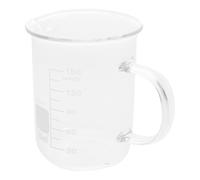 PRETYZOOM Tasse à Bécher en Verre 150ml Poignée et Bec Verseur Précis, Verre Résistant Haute Température Cuisine et Laboratoire