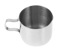 PRETYZOOM Tasse à Café en Acier Inoxydable Argenté, Mug Isotherme Multifonction Capacité pour Maison et Restaurant, Design Solide et Élégant