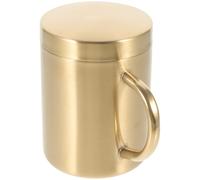 PRETYZOOM Tasse en Acier Inoxydable 300ml avec Couvercle, Design Simple et Élégant, Gobelet Isotherme Robuste pour Présent D'anniversaire ou Noël
