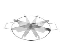 PRETYZOOM Trancheuse à Gâteau en Acier Inoxydable, Coupe Ronde 8 Parts | Découpe Gâteau Pâtisserie, pour Cheesecake et Dessert, Argenté, Usage Événementiel et Anniversaire