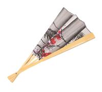 PRETYZOOM Ventilateur Mural Décoratif Oriental Pliable en Bambou, Grand Format, Cadeau pour Ou Le Salon - Accessoire De Décoration pour, Photos De Mariage,