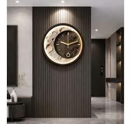 PreuepltrMa Art Mural 3D LED, Horloge Murale 3D Lune Thème avec Capteur de Mouvement/Télécommande Art Mural à Texture de Grès pour Salon Salle à Manger(C Control,30cm/11.81" in)