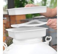 Prevessel Filtre à Tamis à Miel Double Couche fabriqué avec Précision pour du Miel Pur, Filtre de qualité Alimentaire Facile à Nettoyer pour les Apiculteurs 11,8 X 11,8 X 6,3 Pouces