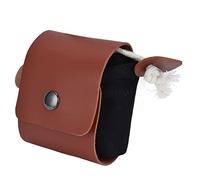 Prevessel Pochette de Recherche de Nourriture en Toile Durable, Sac de Rangement de Cueillette de Fruits en Cuir PU pour Le Camping en Plein Air, Large Application (Noir)