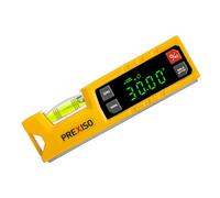 PREXISO Niveau à Bulle Numérique Rapporteur Digital 175 mm, Inclinomètre Électronique avec Base Magnétique et Indicateur Audio pour Menuiserie, Construction et Domestique