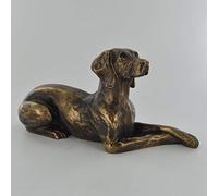 Prezents.com Harriet Glen's Braque de Weimar Sculpture effet bronze Décoration d'intérieur ou idée cadeau Hauteur 11 cm