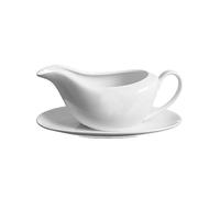 Price et Kensington Simplicity Saucière et soucoupe, Porcelaine, Blanc