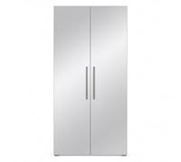 PRICE FACTORY just for you Armoire 100cm Deux Portes avec miroirs intégrales. Garde Robe Collection Jupiter.