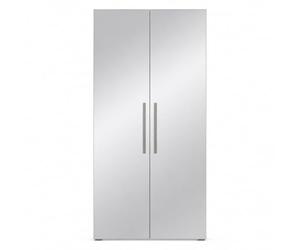 PRICE FACTORY just for you Armoire 100cm Deux Portes avec miroirs intégrales. Garde Robe Collection Jupiter.