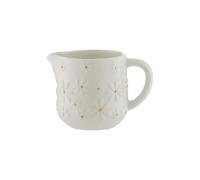 Price & Kensington Pot à lait Daisy | Pot à lait en céramique de 275 ml avec motif marguerite en relief | Centre jaune peint à la main | Vernis crème | Accessoire pour l'heure du thé