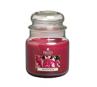 Price's - Bougie en pot Magnolia de taille moyenne - Parfum doux, délicieux et de qualité - Parfum longue durée - Jusqu'à 90 heures de combustion