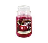 Price's Grande Bougie en Pot Cerise Noire - Parfum Doux, délicieux et de qualité - Parfum Longue durée - Jusqu'à 150 Heures de Combustion