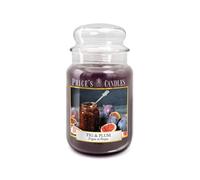 Price's - Grande bougie en pot figue et prune - Parfum doux, délicieux et de qualité - Parfum longue durée - Jusqu'à 150 heures de combustion