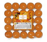 Price's Lot de 25 bougies chauffe-plat parfumées de la marque Petali - Durée de combustion de 4 heures - Disponibles en plusieurs parfums (citrus)