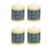 Prices Lot de 4 bougies d'autel Ivoire 100 x 80 mm Durée de combustion 50 heures