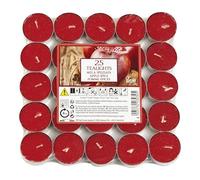 Price's Petali Lot de 25 bougies chauffe-plat parfumées de 4 heures de combustion - Disponibles en plusieurs parfums (épice)