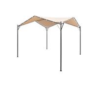 vidaXL Pavilion Tente de réception Abri 3x3 m Acier Beige