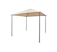 vidaXL Pavilion Tente de réception Abri 3x3 m Acier Beige