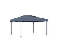 vidaXL Pavillon 400 x 300 cm Aluminium Anthracite