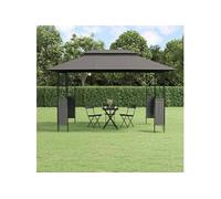 vidaXL Pavillon avec toit Anthracite 400x300x270 cm Acier