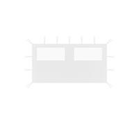 Prieelzijwand met ramen 4x2 m wit3070424