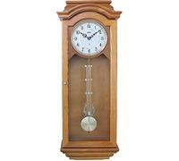 Prim Pendule Murale Design en Bois Radio Melody III - A - radiocommandée, Bois Clair/mélodie, Horloge Radio-pilotée de Luxe, Grande décoration Murale : 280 x 785 x 142 mm, décoration de Luxe pour