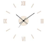 PRIM Romulus Horloge Murale en Bois DIY, fabriquée en UE, Chiffres en Bois 3D, Chiffres Romains, Bois foncé, Horloge Murale à Faire soi-même,600 à 1000 mm, pour Salon, Cuisine,Chambre