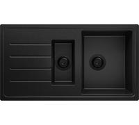 PRIMAGRAN Evier Cuisine en Granit au Meuble 60cm + Kit de Vidage, 90x50cm